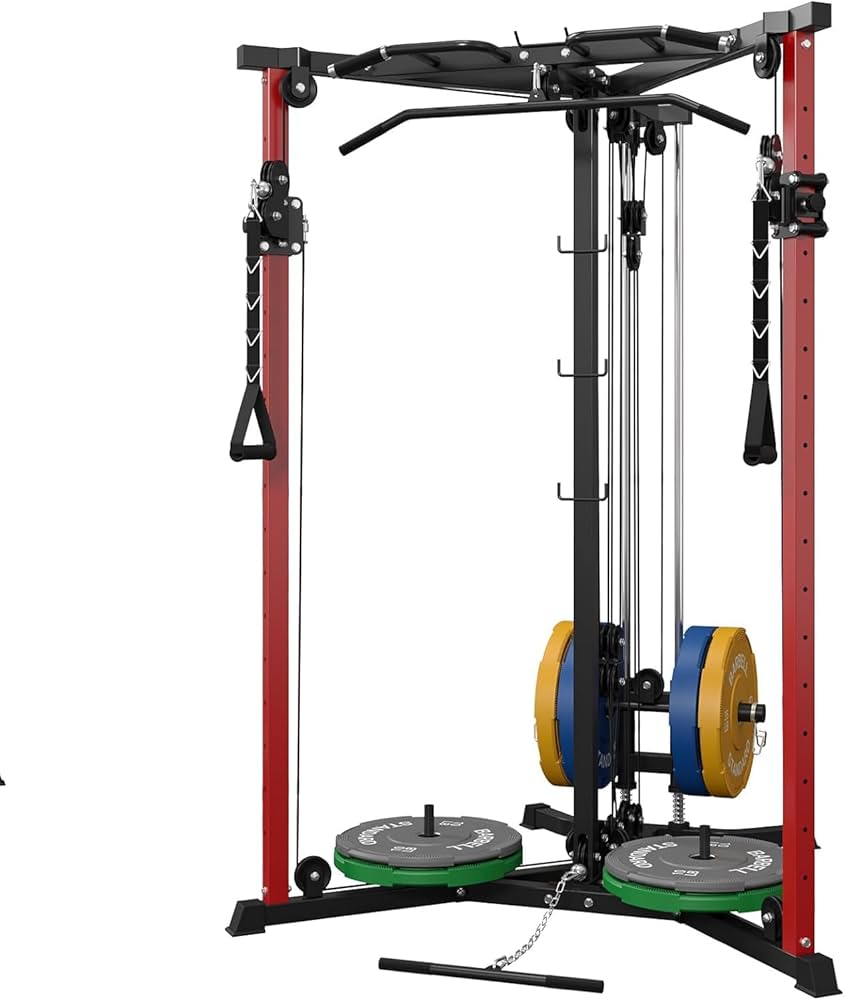 WORKOUT様 Amazon.com: syedee Cable Crossover Machine, Functional